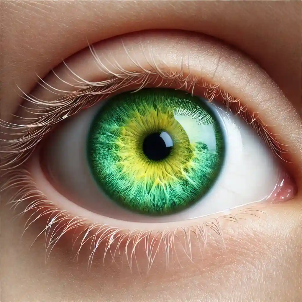 Chartreuse Green Hazel Eye