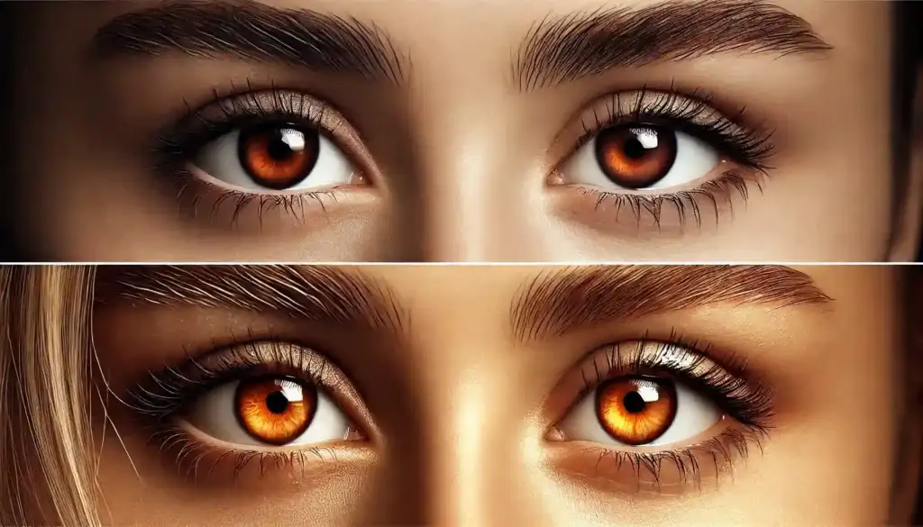 Dark Hazel Brown Eyes vs Light Brown Eyes
