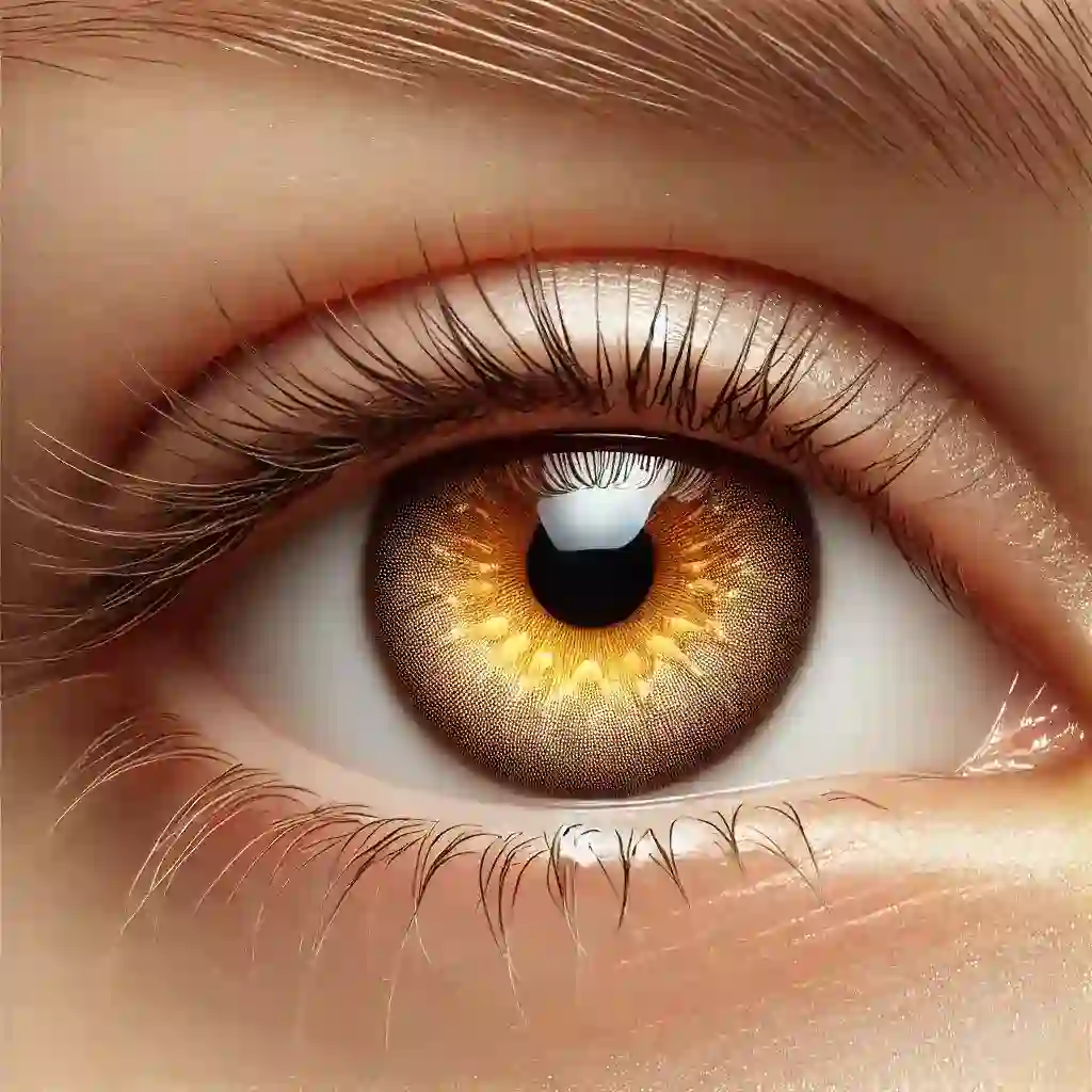 Honey Brown Gold Lens
