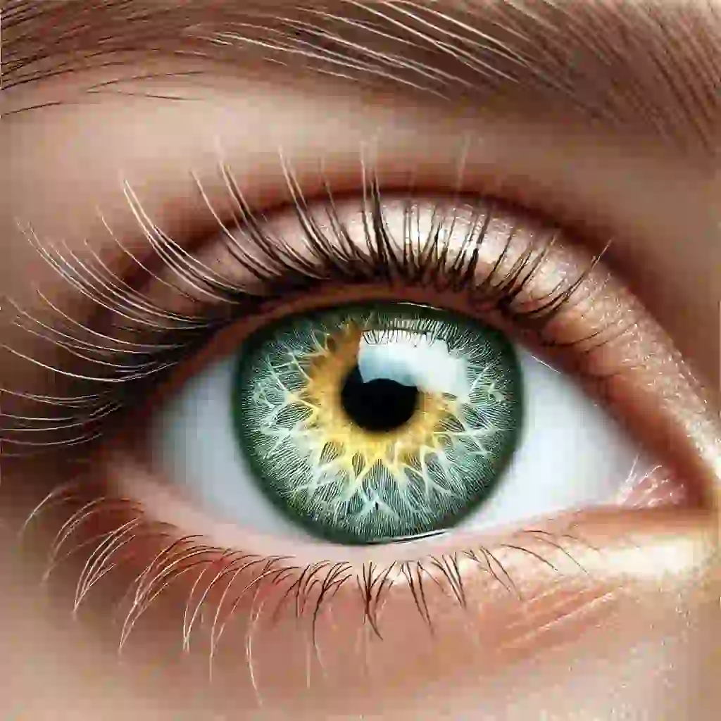 Light Hazel Green Gold Lens