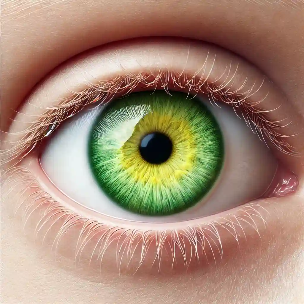 Lime Green Hazel Eye